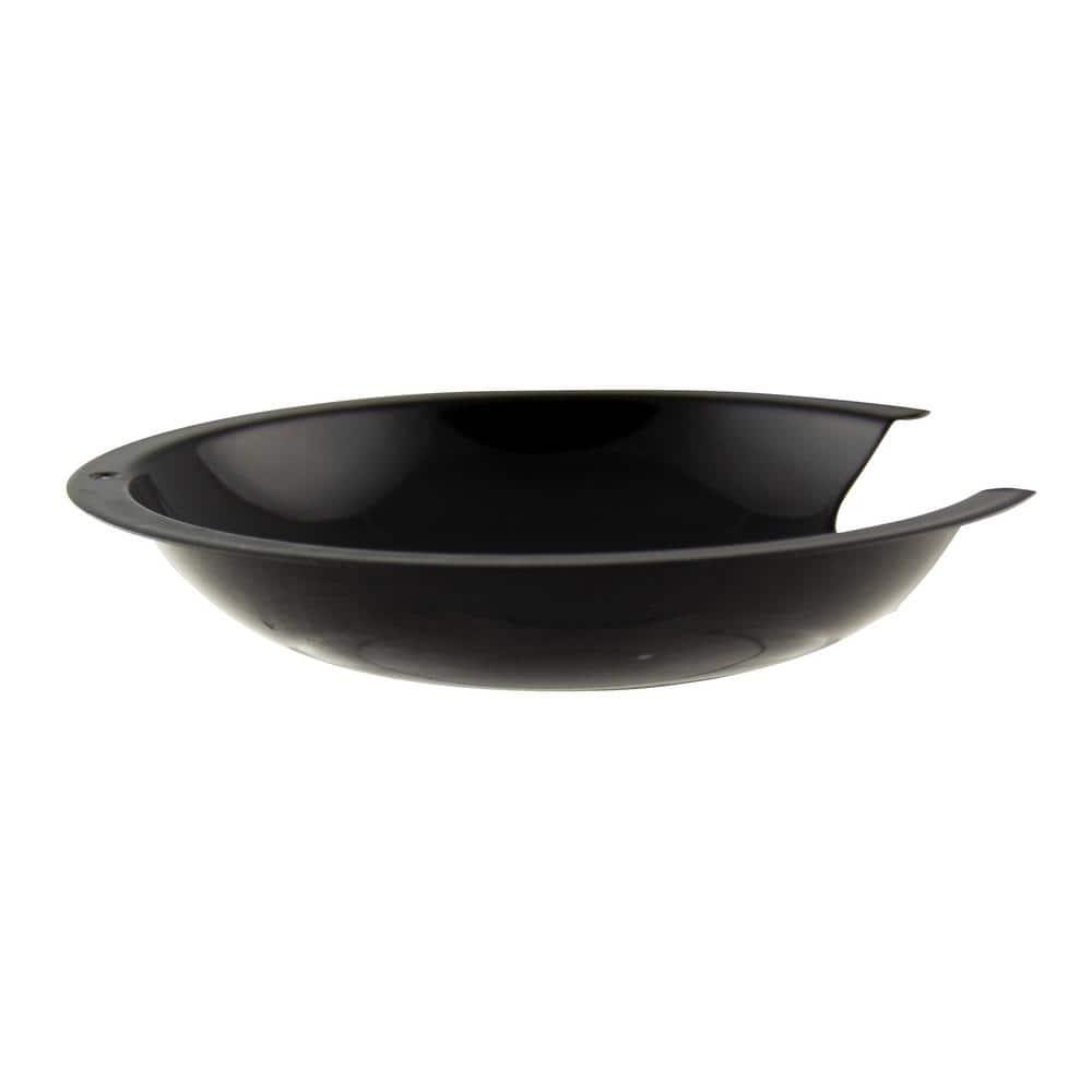 Range Kleen P105 Style D Small Heavy Duty Black Porcelain Drip Pan