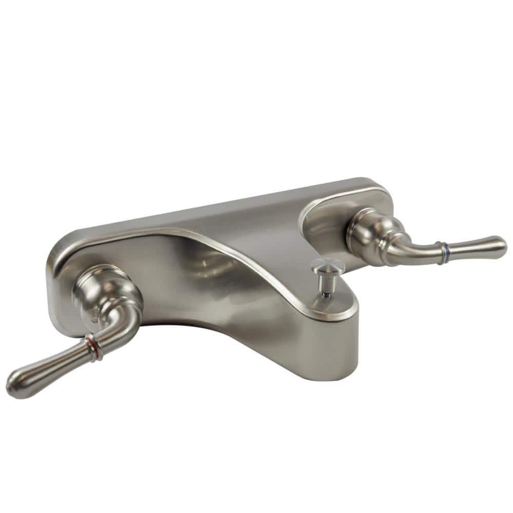 DANCO Lever-Style Mobile Home Center-Set Tub/Shower Faucet, Brushed Nickel, 8-Inches (10883X)