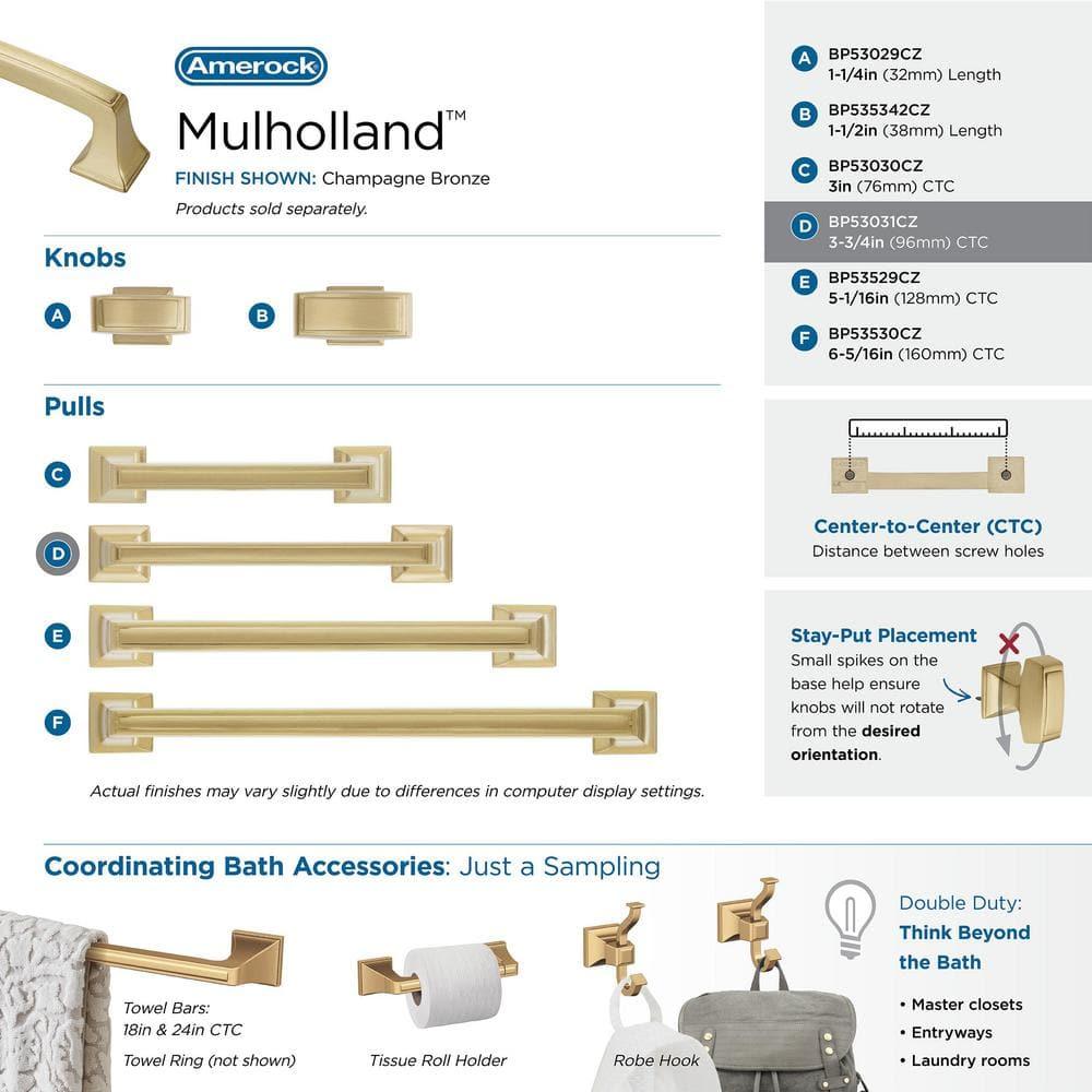 Mulholland 3 3/4" Center to Center Bar Pull