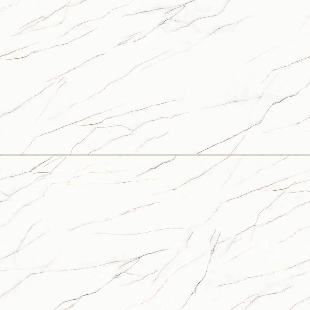 Shandar 24" x 48" Porcelain Marble Look Wall Floor Use Tile
