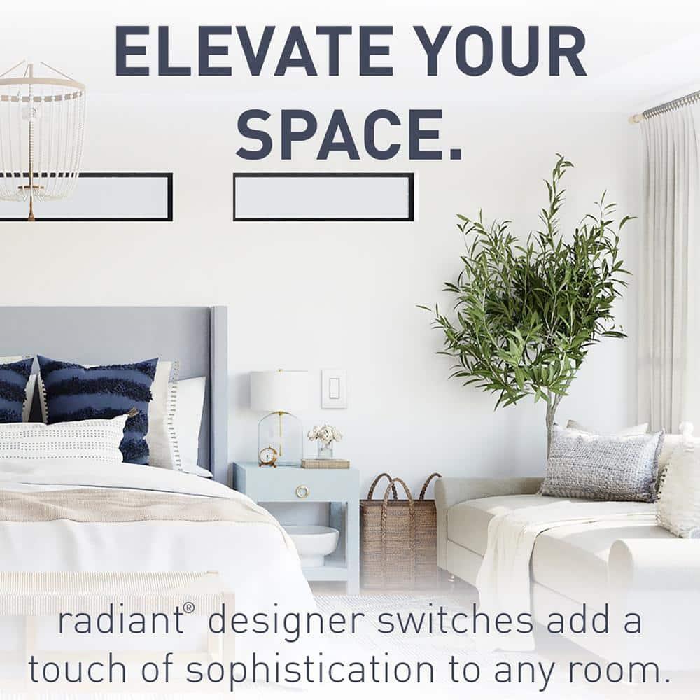 Radiant 15-Amp 4-Way Decorator Rocker Light Switch