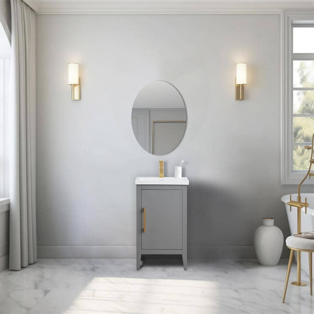 20'' Single Bathroom Vanity with Ceramic Top
