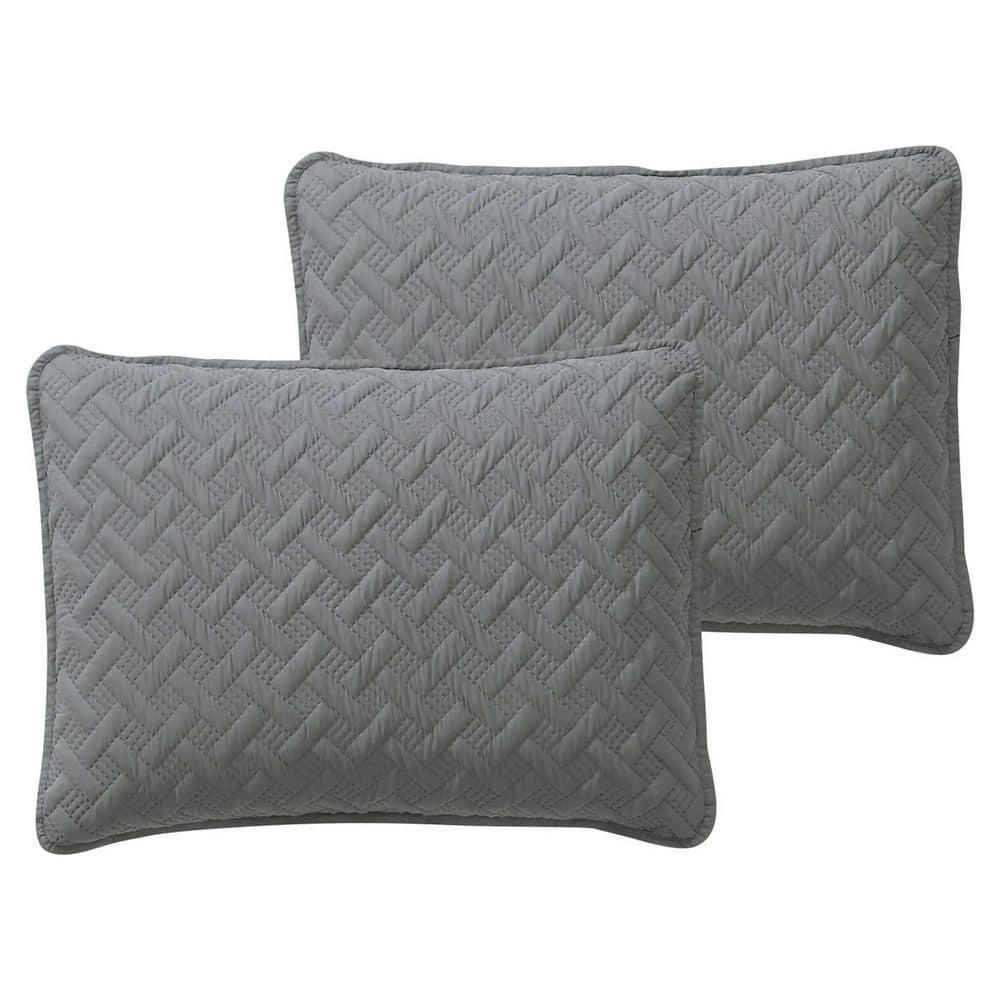 Nina Embossed Basketweave Quilt Set