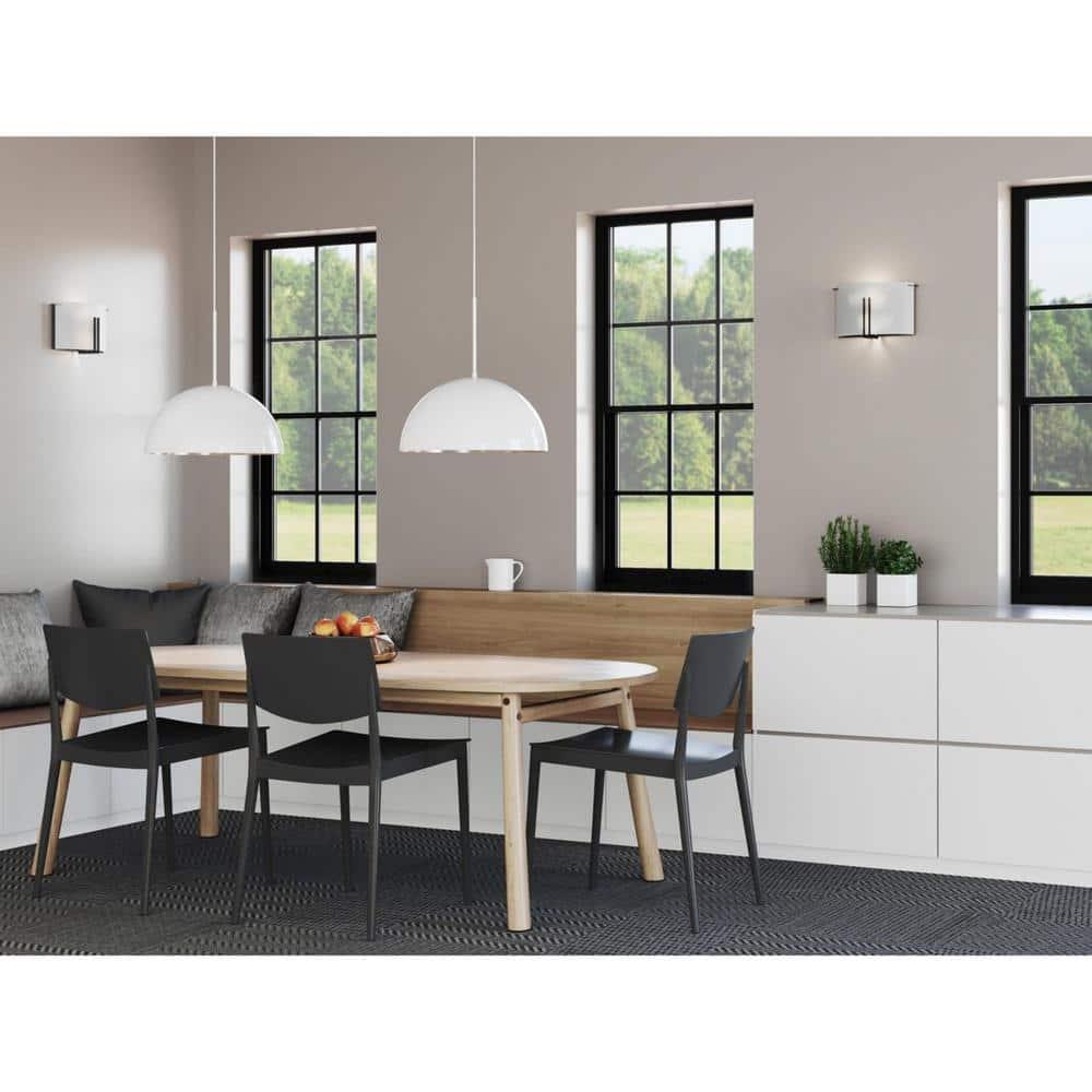 Progress Lighting Perimeter 1-Light Pendant, Steel, White Finish, Open Shade: Iconic modern design for mid-century and contemporary interiors.