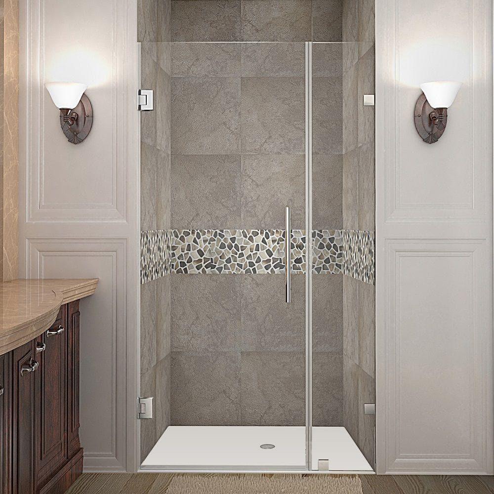 Nautis 32" x 72" Hinged Frameless Shower Door