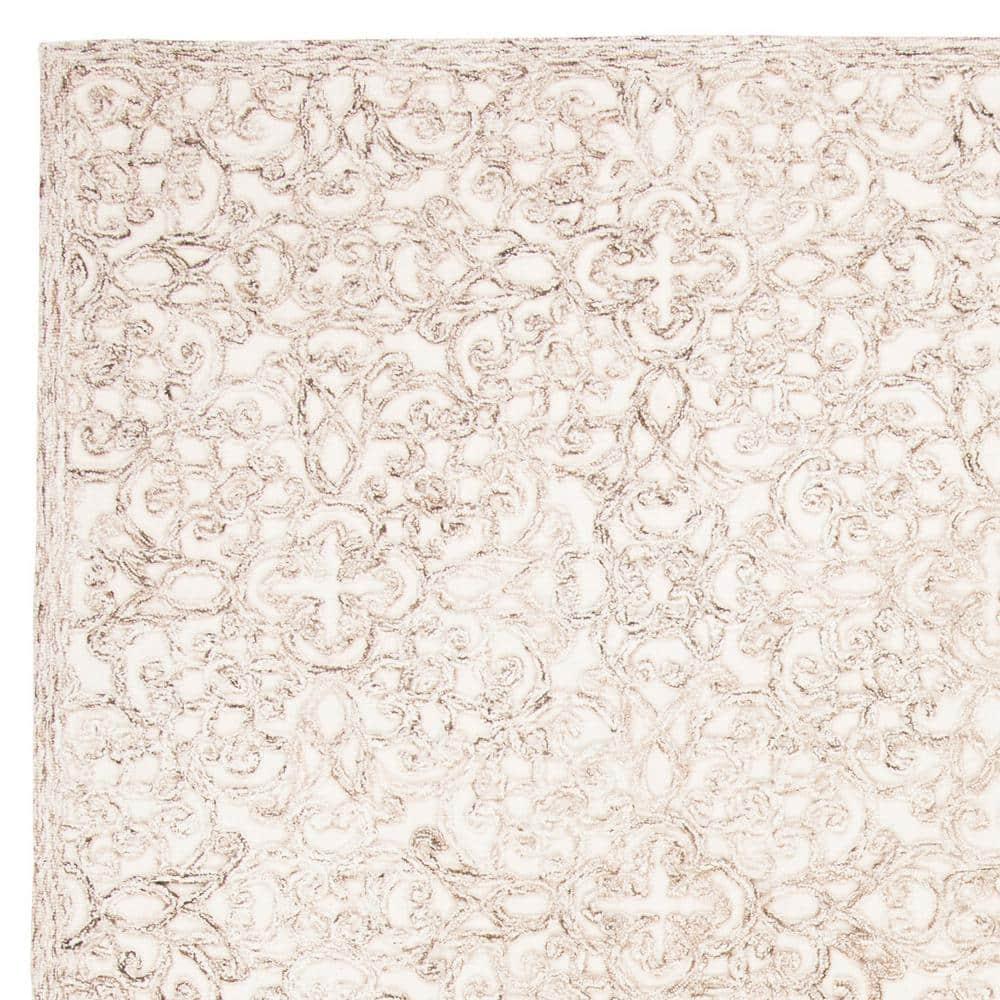Trace TRC103 Hand Tufted Area Rug - Brown/Ivory - 8'x10' - Safavieh.