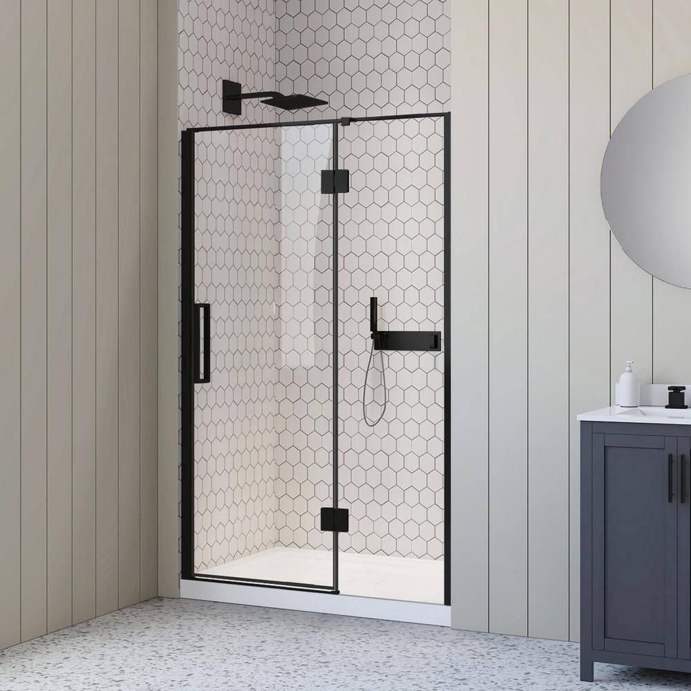 A&E Bath and Shower 48'' - W x 74'' H Door with Tani-48-BLK