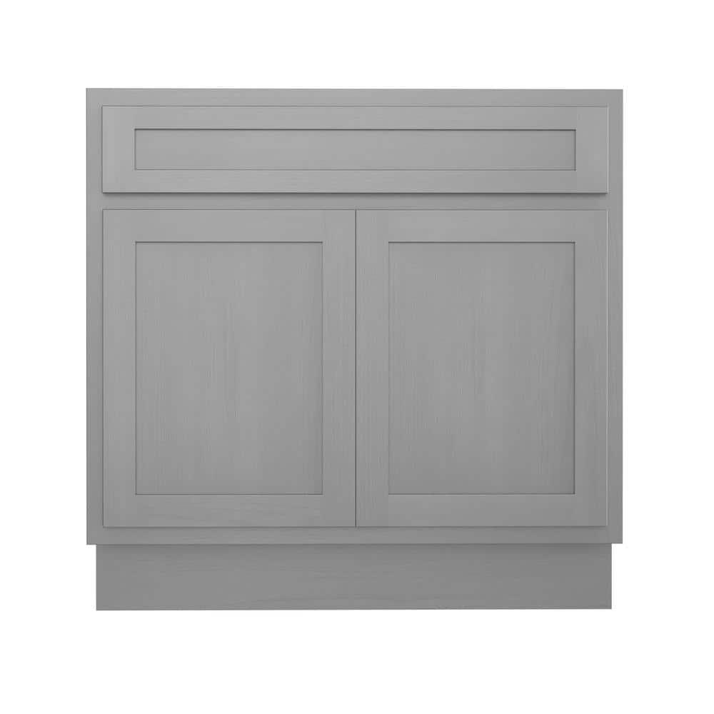 Vanity Art 39 Inch Double Shutter Door Bathroom Vanity Base Cabinet with Soft Closing Shaker Drawer, Strudy Floor Mount Storage Cabinet Organizer for Bedroom, Living Room, Kitchen, VA4039-S