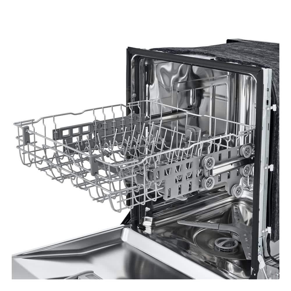 24-inch Wide QuadWash Front Control Dishwasher - Stainless Steel