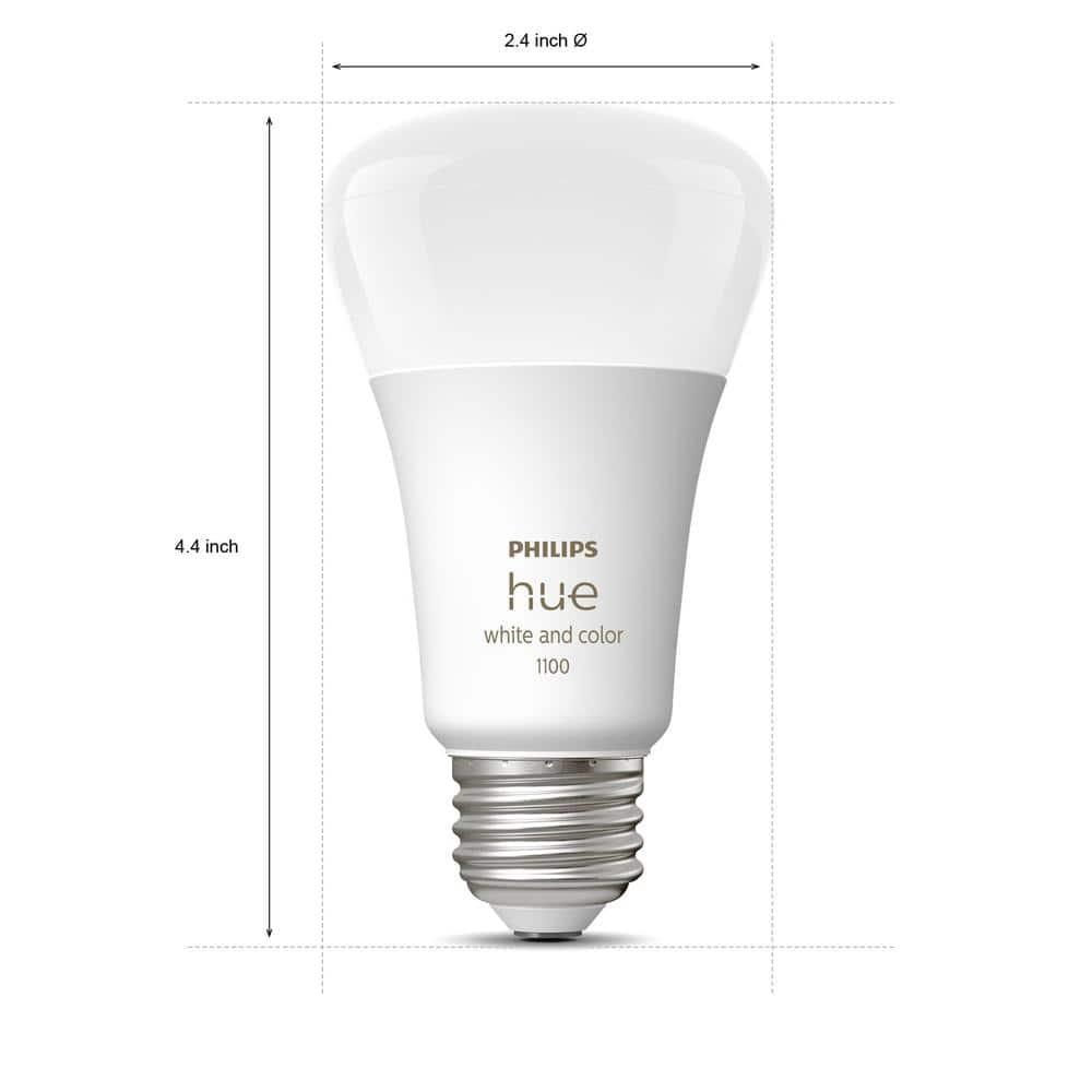Philips Hue White and Color Ambiance 4 Pack A19 75W Smart LED Starter Kit