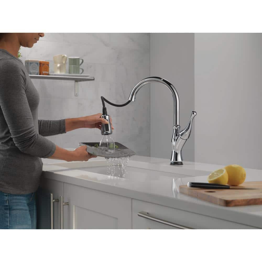 Chrome Touch Kitchen Faucet with Pull-out Spray