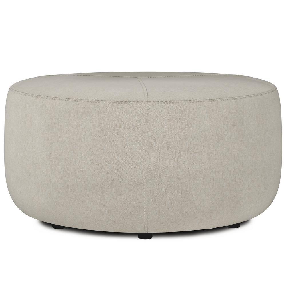 Simpli Home Moore Upholstered Ottoman