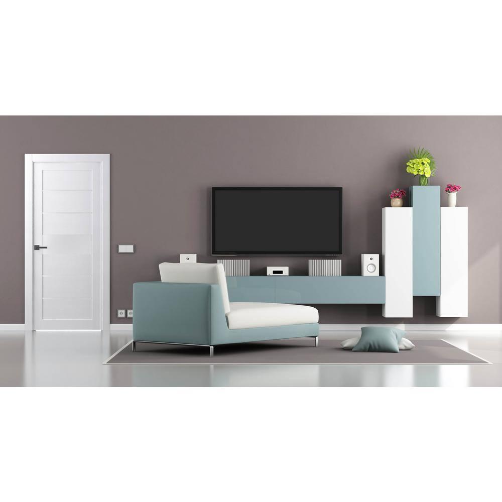 Belldinni Siah DIY-Friendly Solid Manufactured Wood and Glass Paneled Prefinished Standard Door