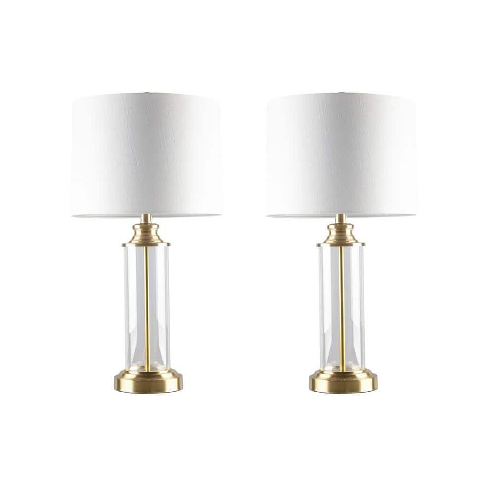 Mercer41 Clarity Cylinder Table Lamp Set of 2
