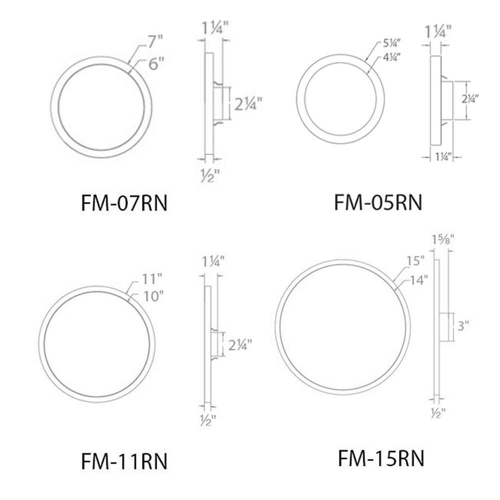 Simple Circle Dimmable LED Flush Mount Light