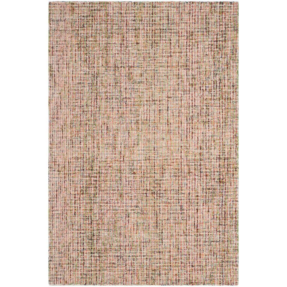 Abstract ABT468 Handmade Indoor Area Rug - Gold/Blue - 4'x6' - Safavieh