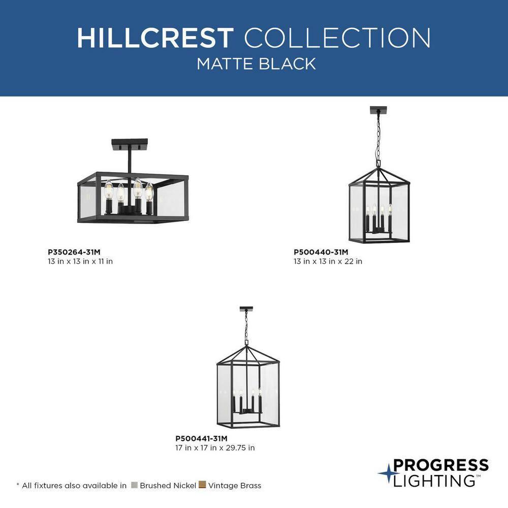 Hillcrest 4 - Light Dimmable Square / Rectangle Chandelier