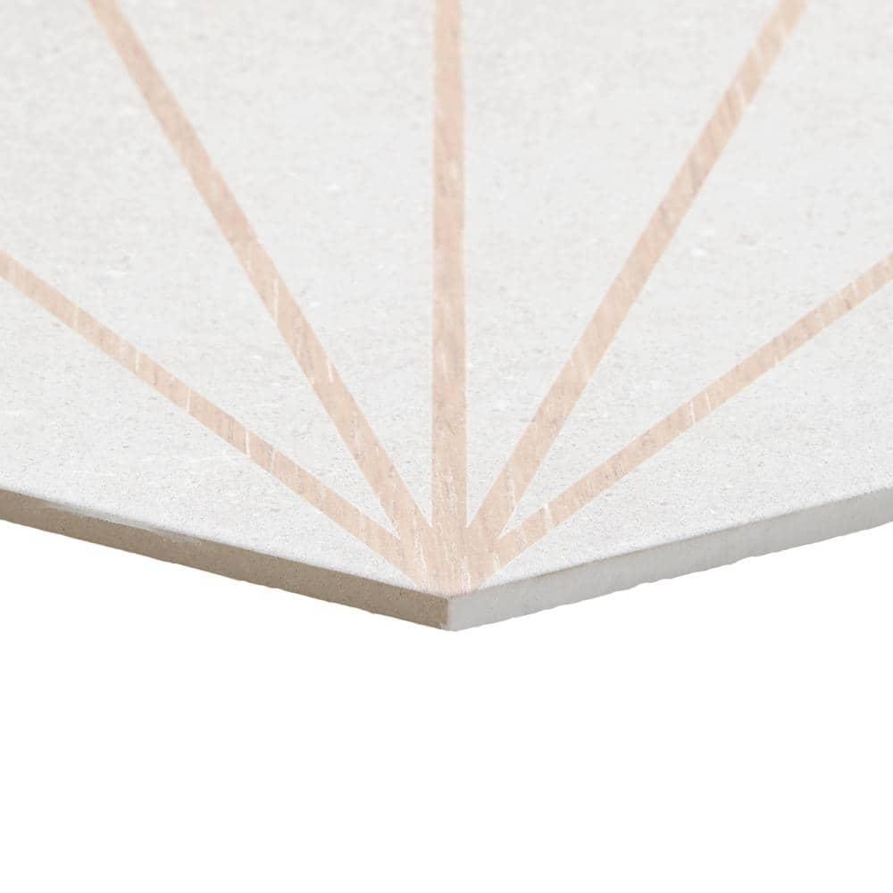 Arbor Hex Beams 13" x 14.5" Porcelain Wall & Floor Tile (10.51 Sq. Ft. / Case)