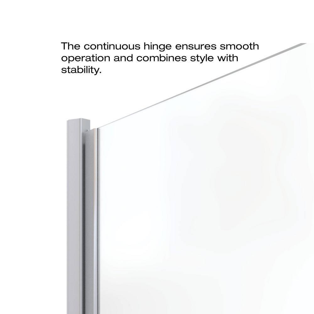 Basco INFN00A2865CLBN Infinity 28" x 65.56" Pivot Semi-Frameless Shower Door