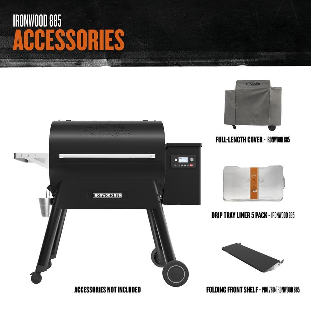 Traeger TFB89BLF Ironwood 885 Black Wood Pellet Grill