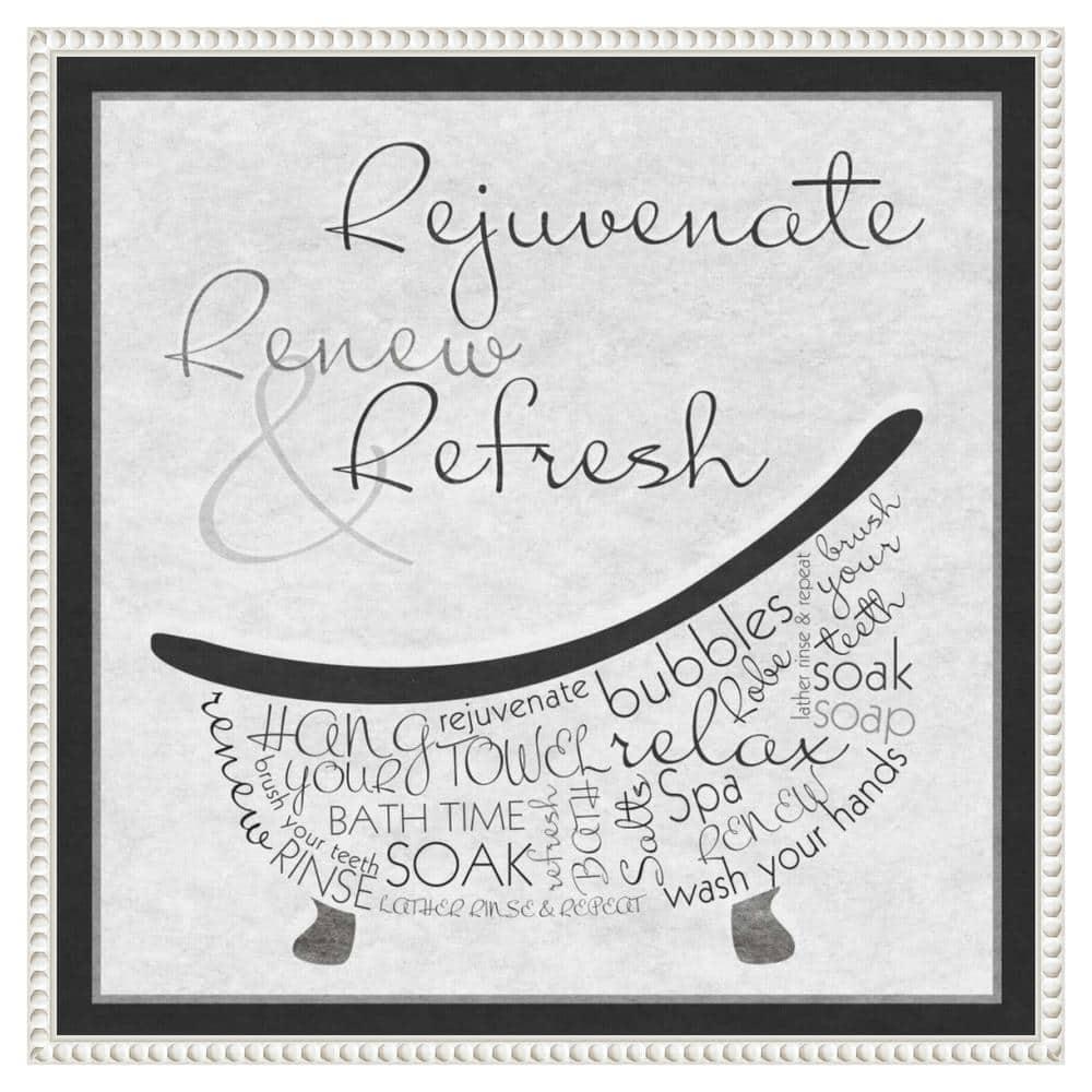 22"x22" Bath Time I by SD Graphics Studio: Serene Soak & Bubbles Art - Amanti Art