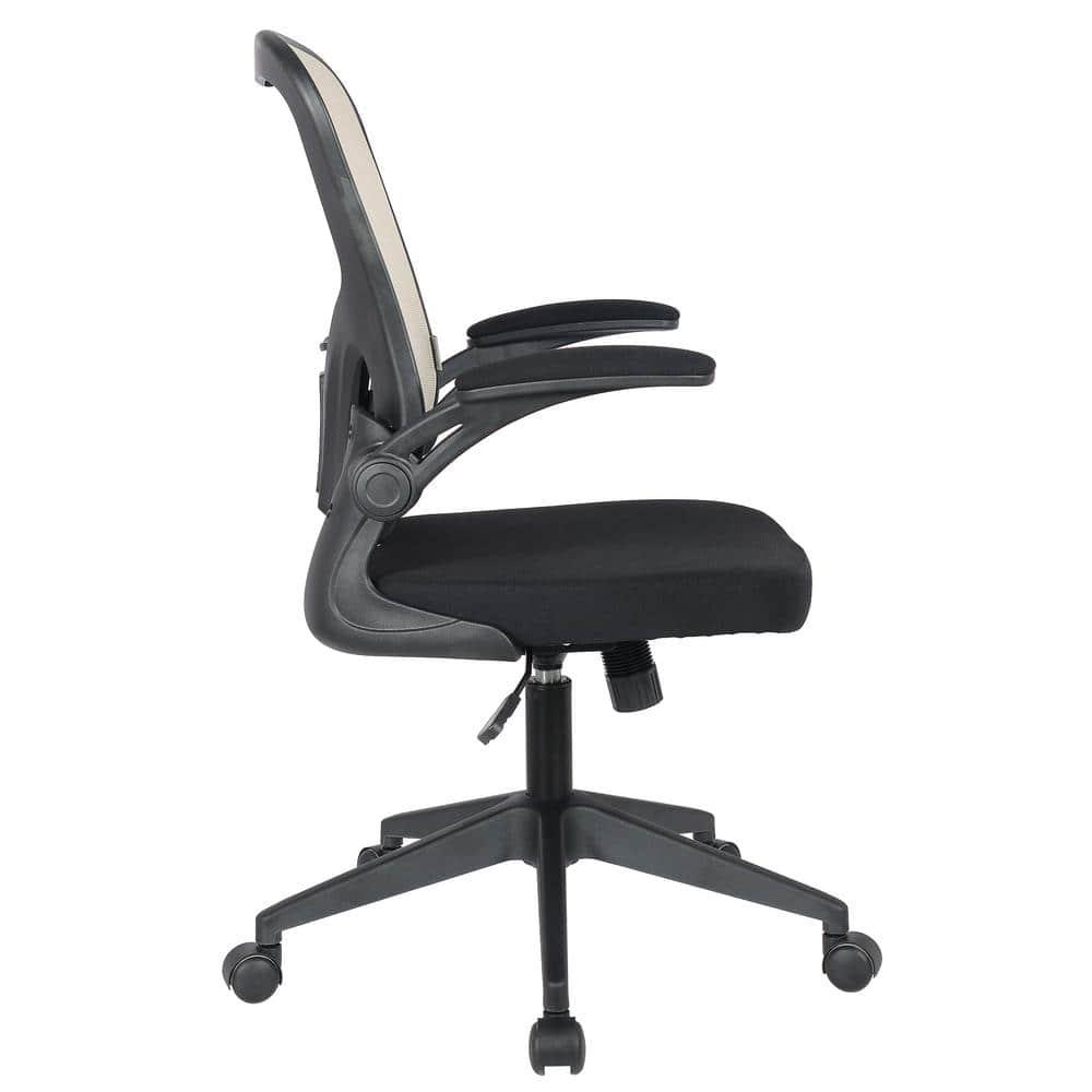 LeisureMod Newton Single Ergonomic Mesh Lumbar Support Adjustable Height Swivel Office Chair