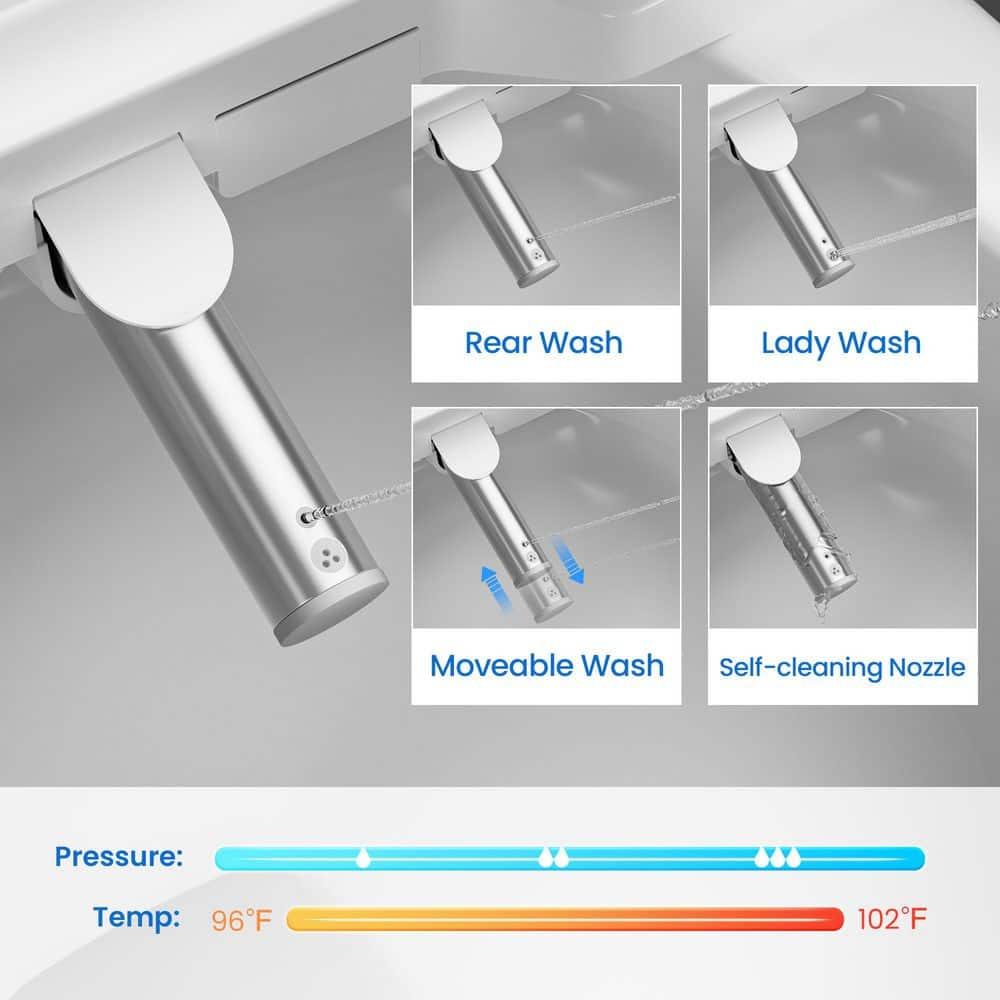 Casta Diva CD-Y020 Bidet Toilet Combo, Heated Seat, Warm Dryer, 1.0/1.6 GPF Power Dual Flush and MAP 1000g
