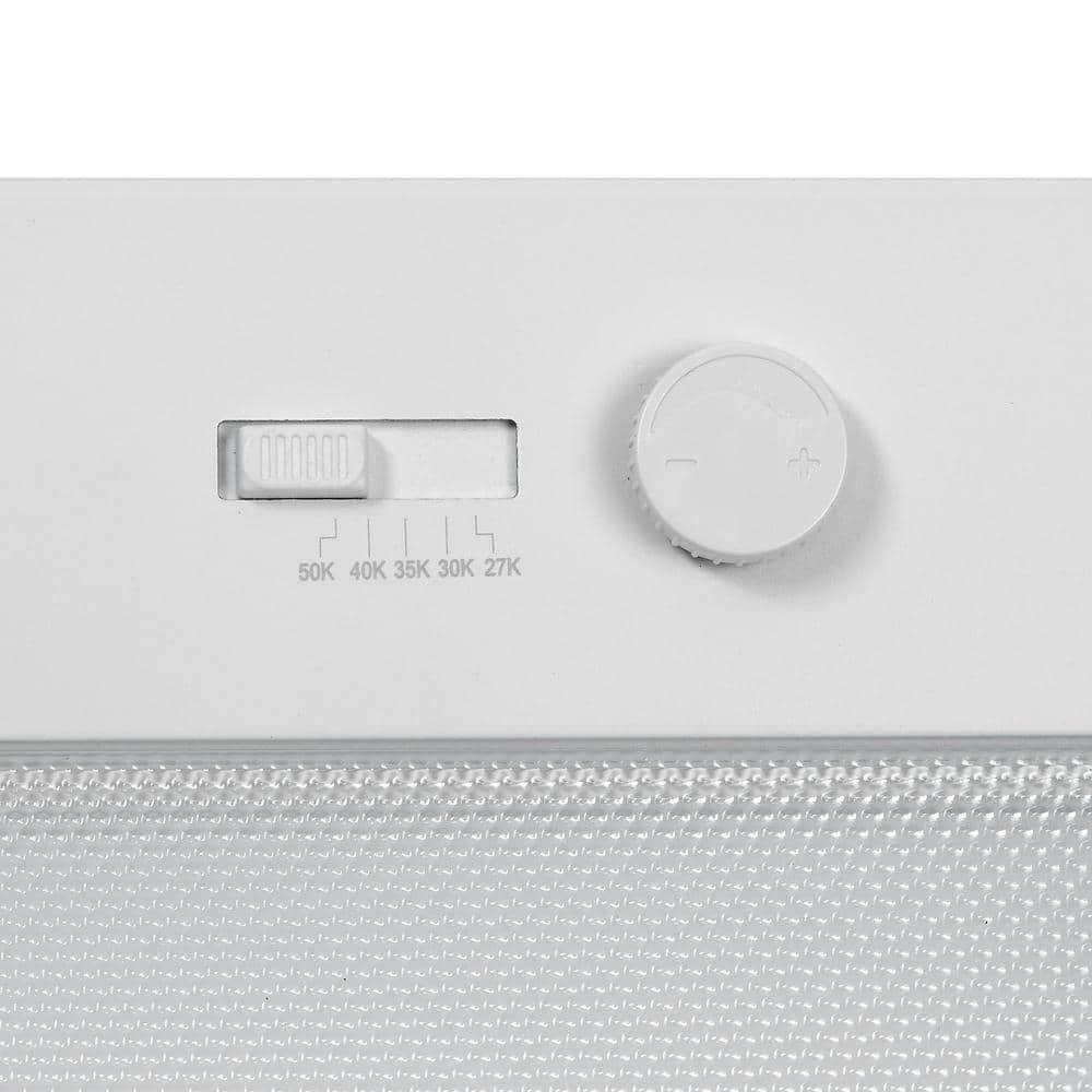 Maxxima 12 in. LED Under Cabinet Light, Dimmable, Linkable, Hardwired or Plug & Play, 500 Lumens, 5 CCT 2700K - 5000K, White, On/Off Switch