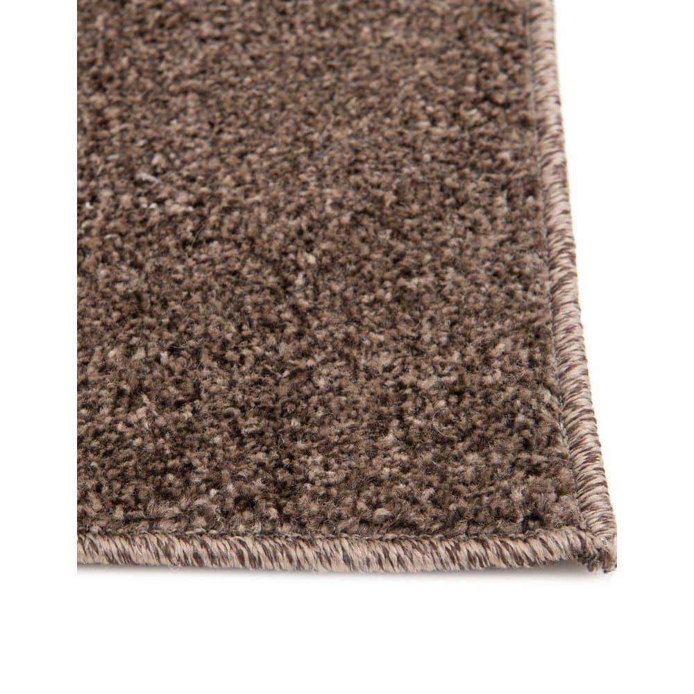Unique Loom Del Mar Collection Area Rug - Sarah (9' x 12' Rectangle Dark Beige/Brown)