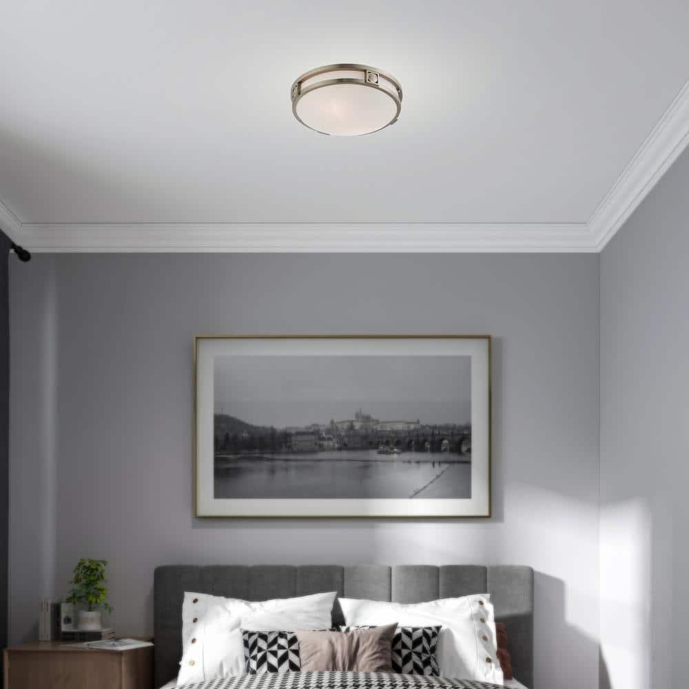 Livex Lighting Titania 2 - Light Flush Mount in  Brushed Nickel