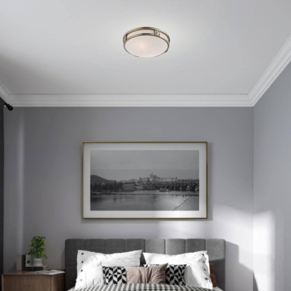 Livex Lighting Titania 2 - Light Flush Mount in  Brushed Nickel