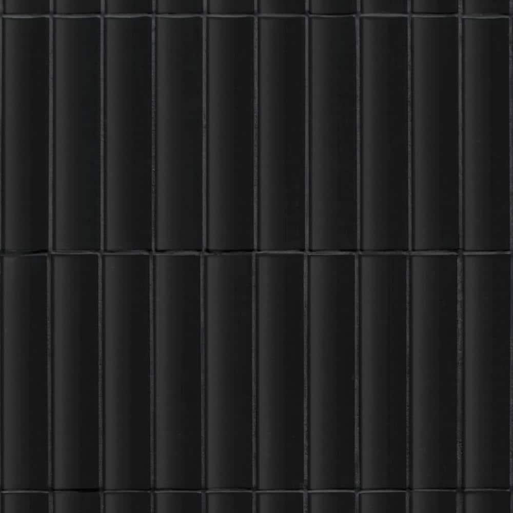 12.52" x 11.89" Honed Flucted Natural Marble Mosaic Tile