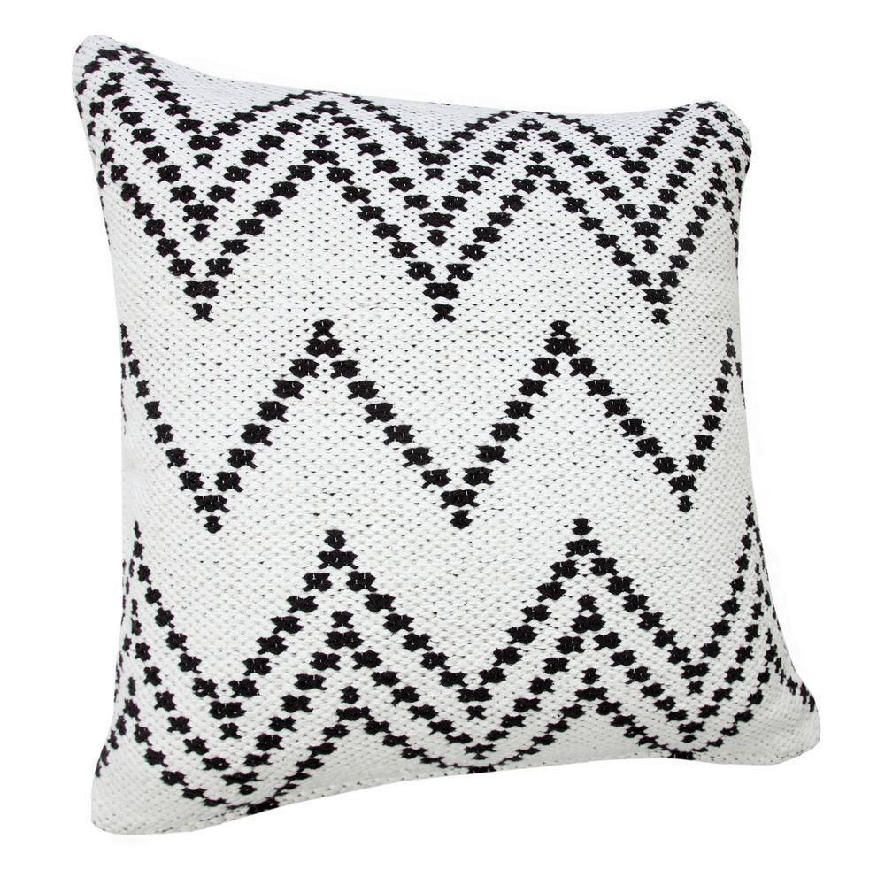 ZeaZu Chevron Cotton Reversible Throw Pillow
