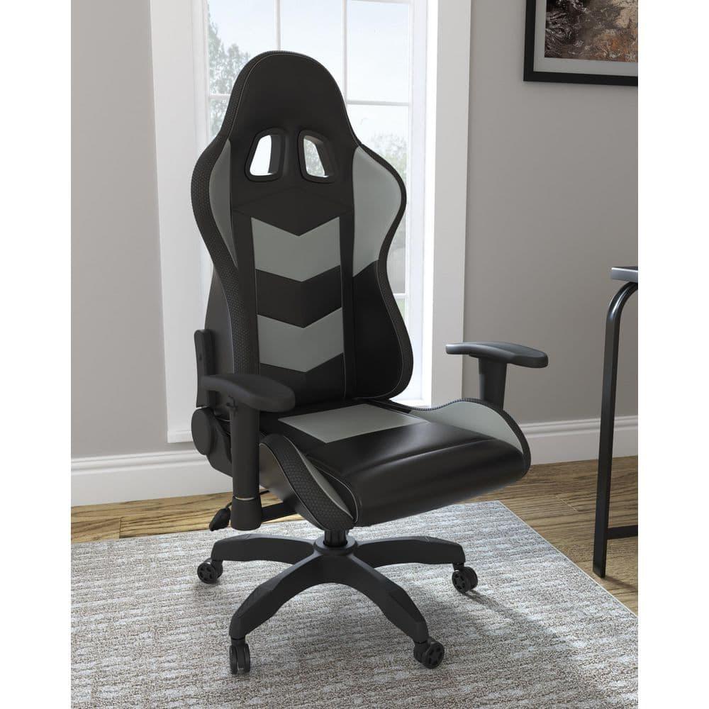 Signature Design by Ashley Contemporary Lynxtyn Home Office Desk Chair Black/Gray