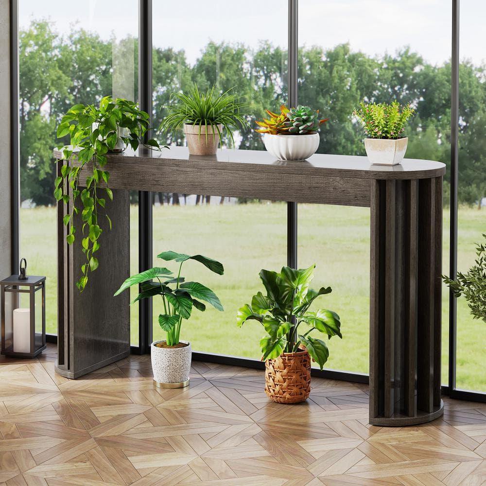 Millwood Pines 70.9" Console Table For Entryway, Farmhouse Wood Sofa Couch Tale