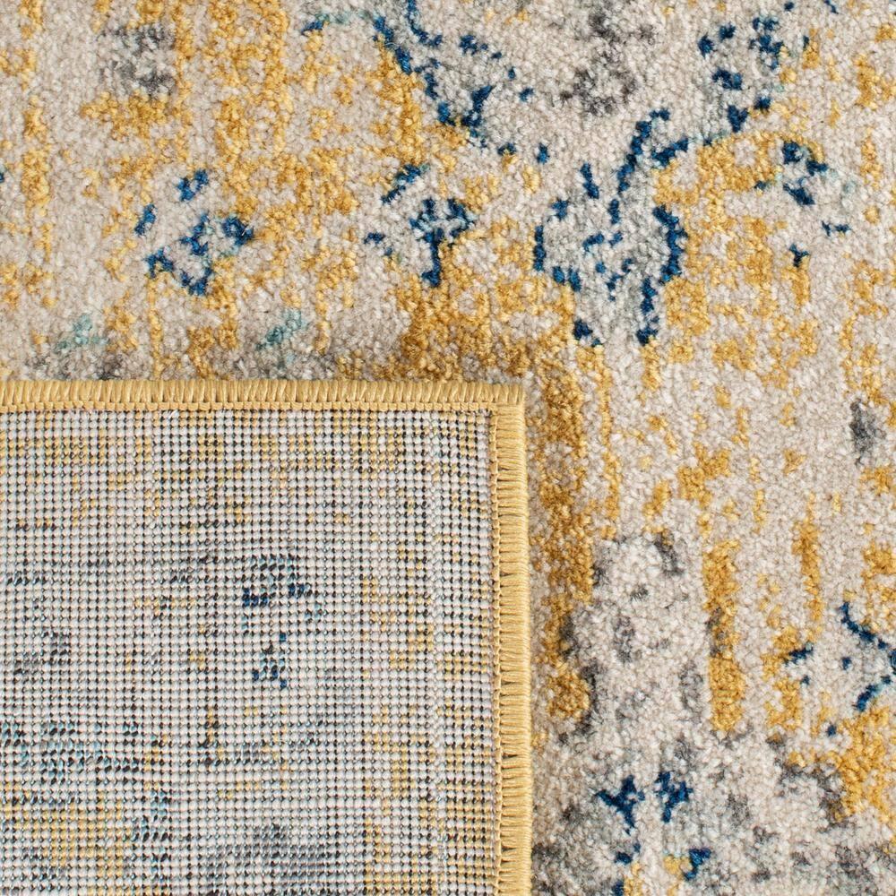 Evoke EVK224 Power Loomed Area Rug - Gold/Ivory - 4'x6' - Safavieh.