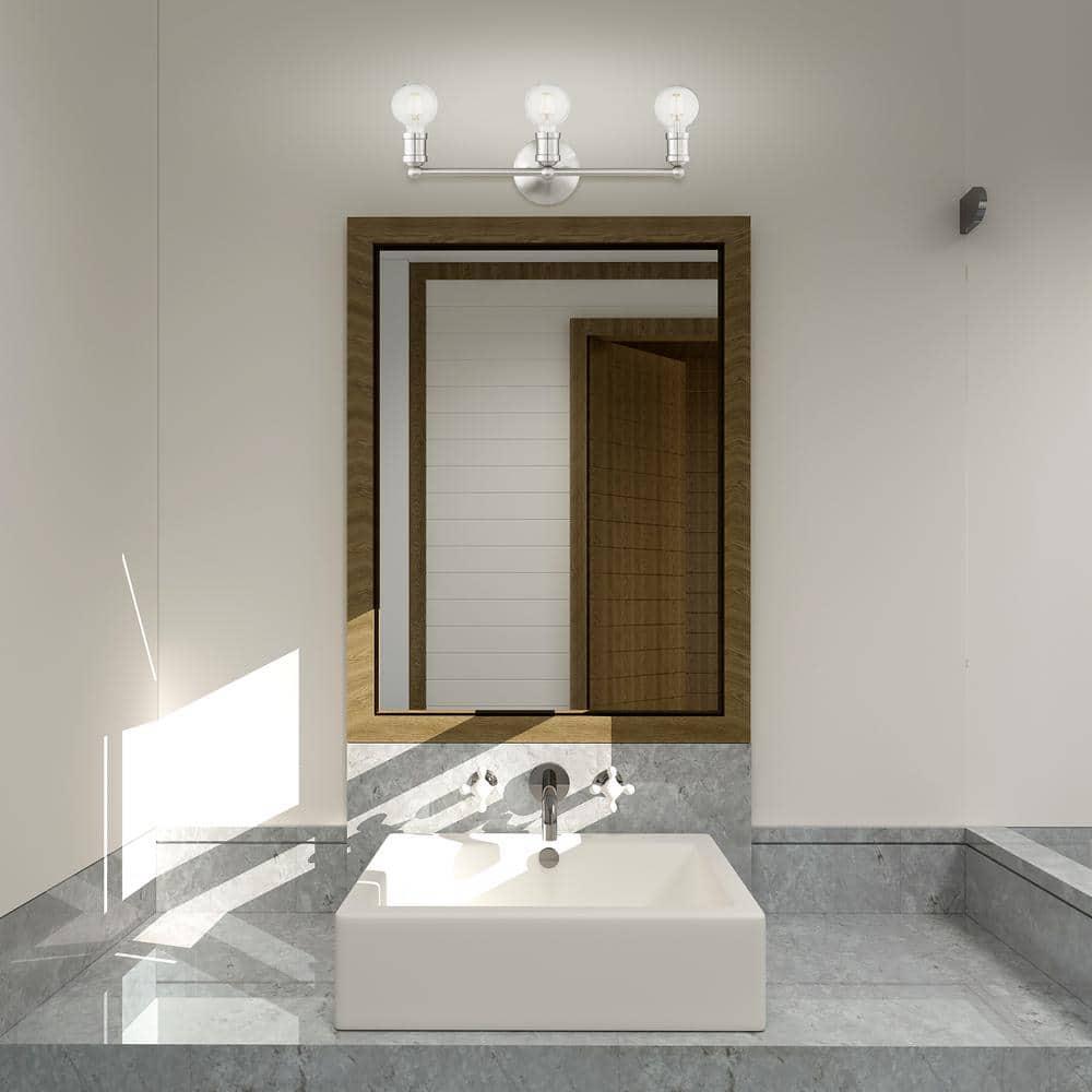 Livex Lighting Lansdale 3 - Light Vanity in  Brushed Nickel