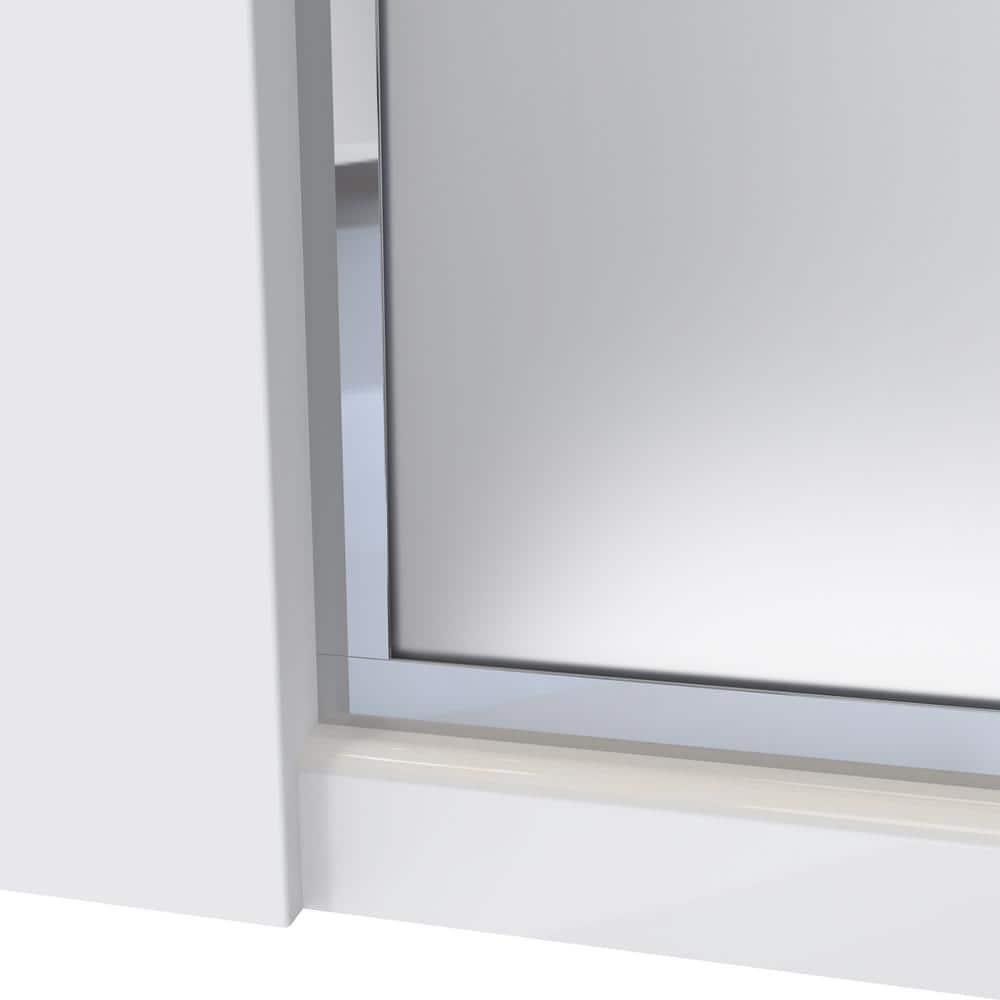 DreamLine Linea 30 in. W x 72 in. H Frameless Shower Screen in Brushed Nickel