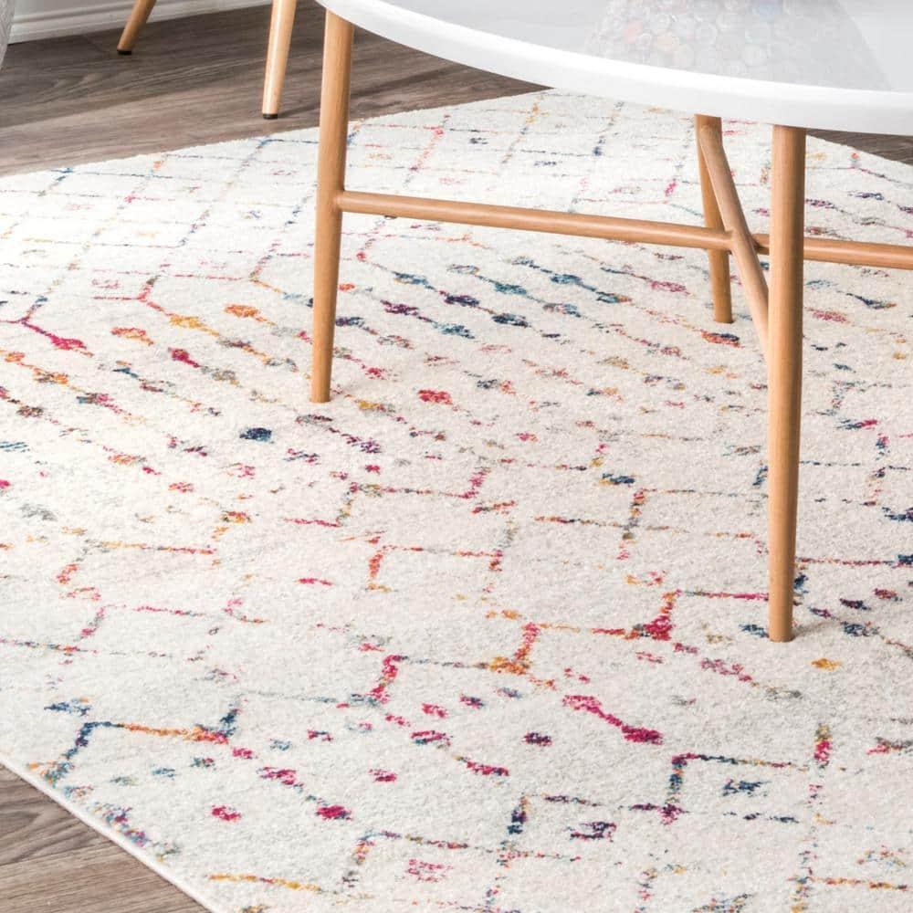 nuLOOM Moroccan Blythe Light Multi 6' 7" x 9' Transitional Area Rug