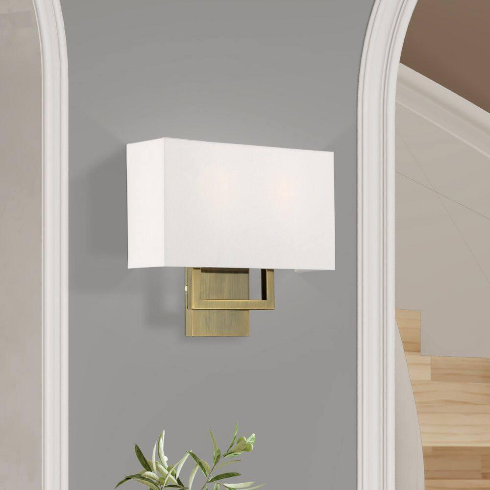 Livex Lighting Pierson 2 - Light Wall Light in  Antique Brass