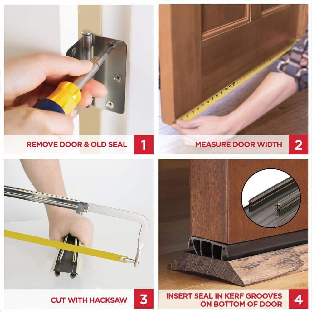 M-d Products Vinyl Dual Durometer Door Bottom
