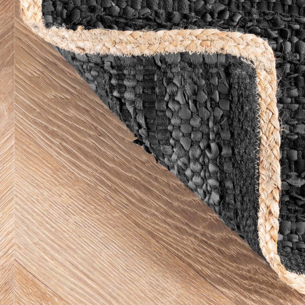 Nuloom Sabby Hand Woven Leather Flatweave Indoor Area Rug 8x10