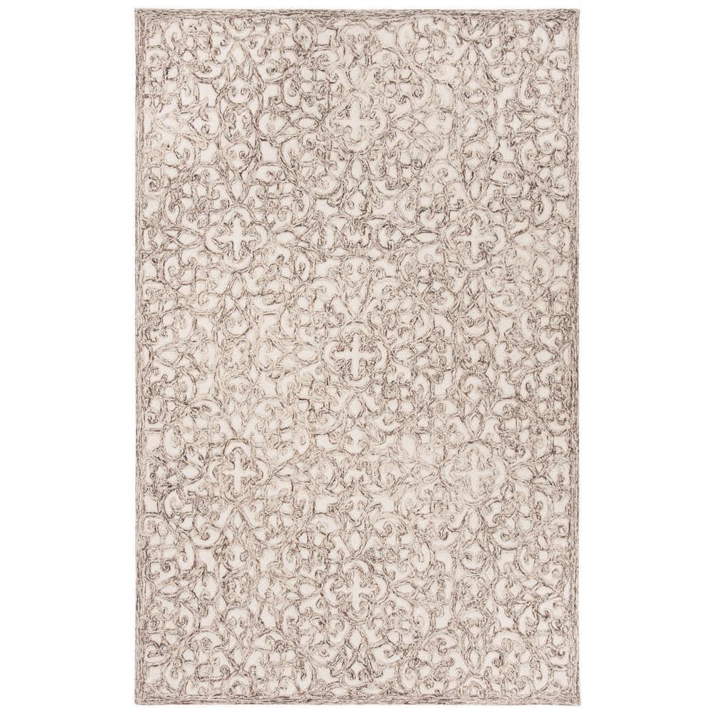 Sarina Trace Hand Tufted Wool And Cotton With Latex Geometric Rug