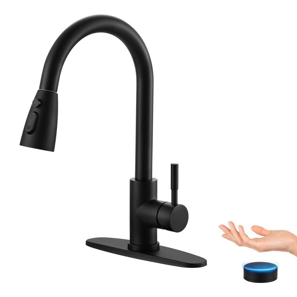 ARCORA ARCORA Stainless Steel  Single Handle Pull-Down Sprayer Kitchen Faucet Set with Touchless Sensor AR7100301B-DC