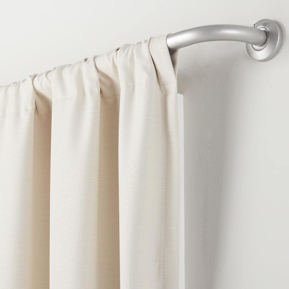 Eclipse 100% Steel Adjustable Single Curtain Rod
