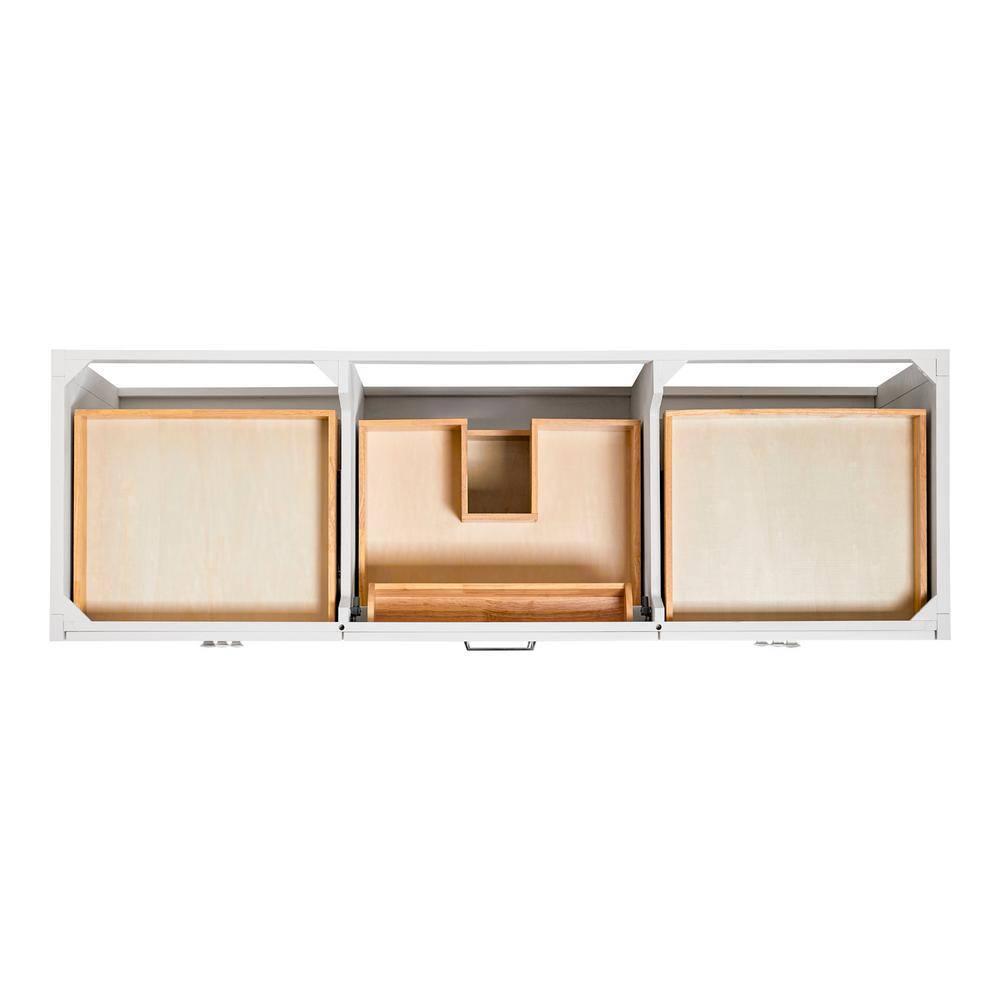Ariel Monrow 67 Inch Single Oval Sink Bathroom Vanity With Pure White Quartz Countertop