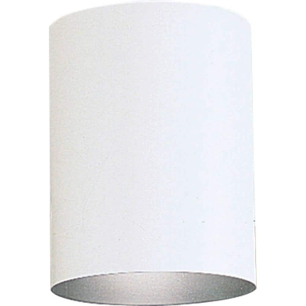 Progress Lighting, Cylinder, 1-Light, Flush Mount, Antique Bronze, LED Collection: Cylinder, Material: Aluminum, Finish Color: White