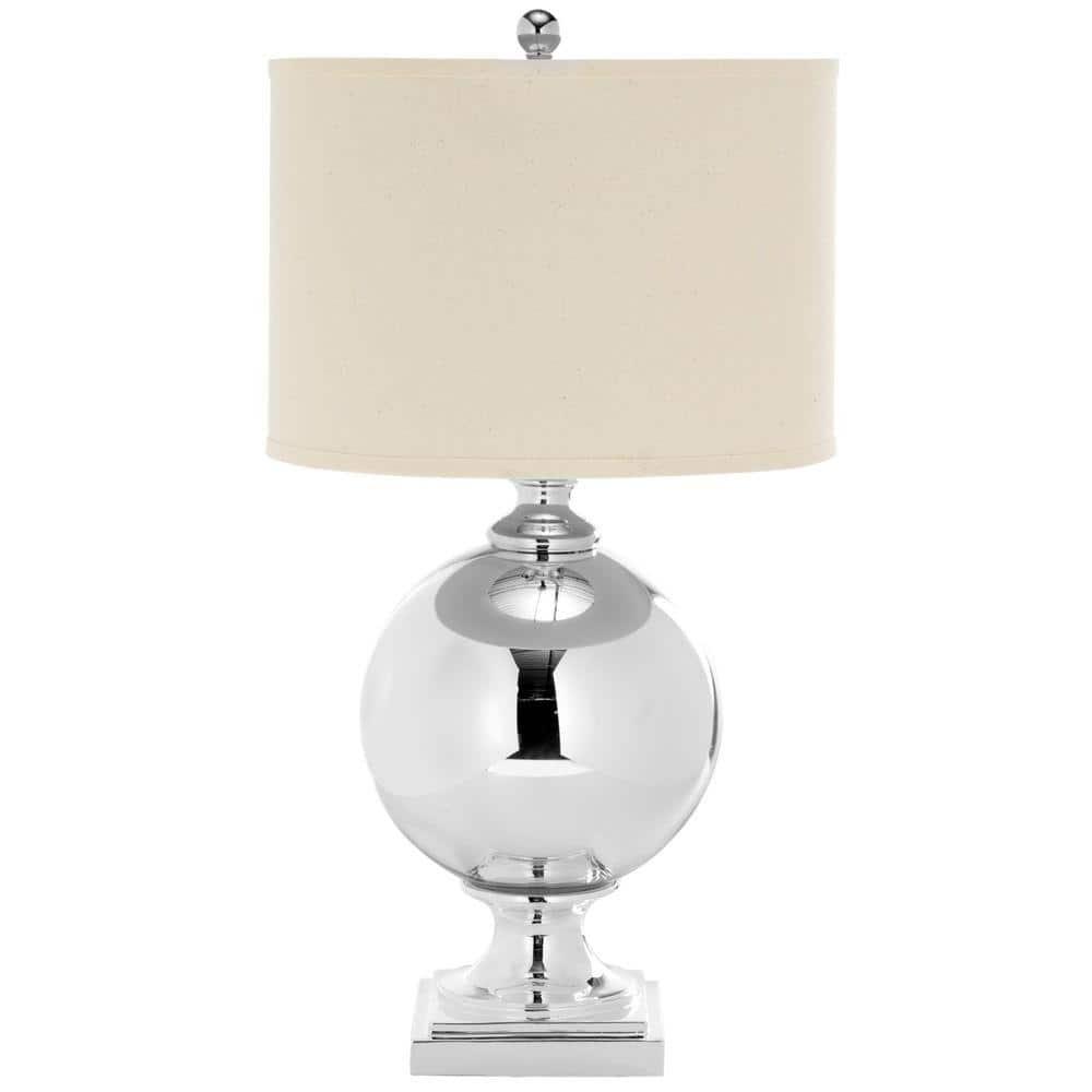 Icott Mercury Glass Lamp - Silver - Safavieh