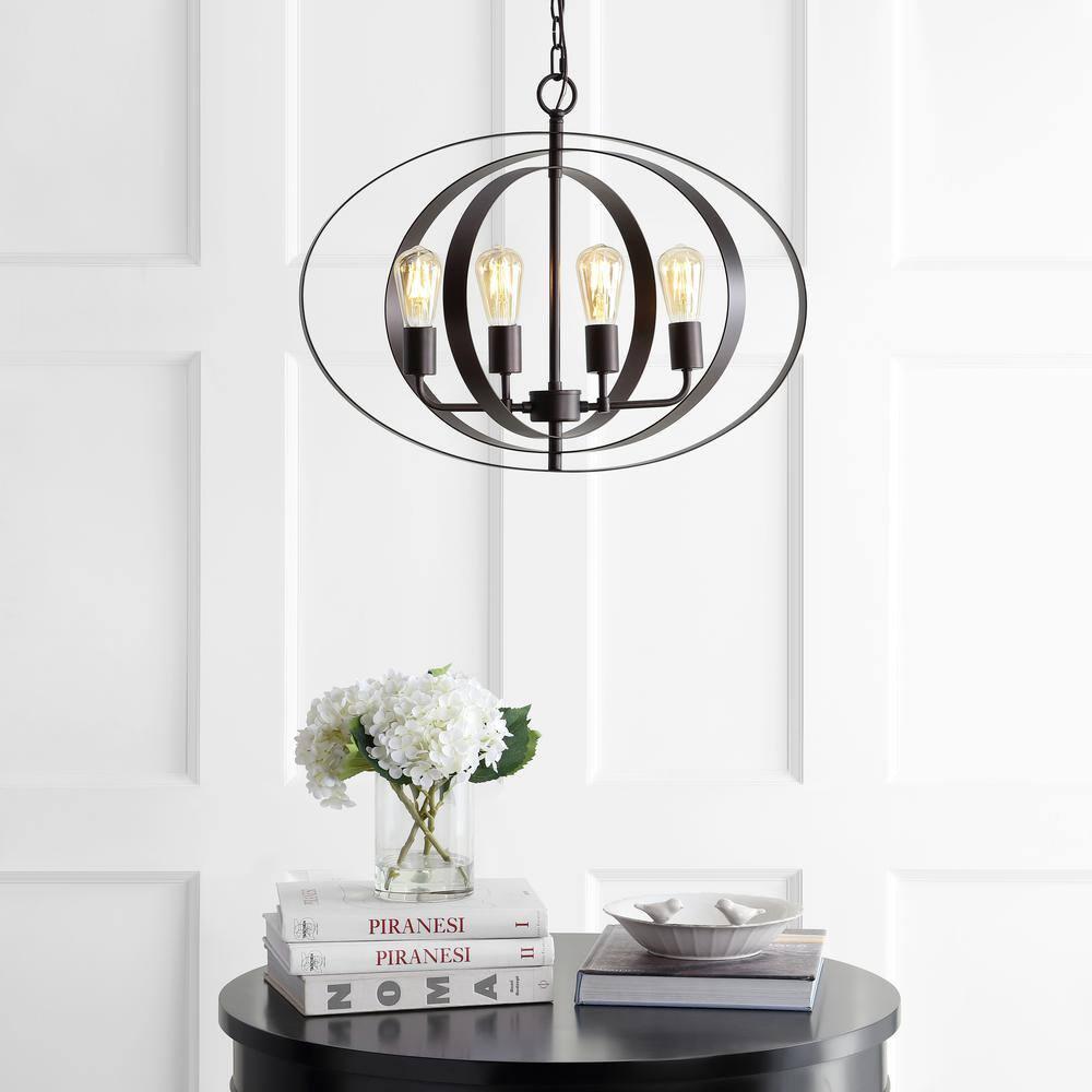 Killian 4 Light 8.125" Pendant - PND4047 - Brass - Safavieh