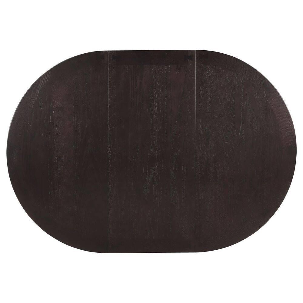 Coaster Furniture Coaster Furniture Lavon Oval Extension Leaf Dining Table Espresso